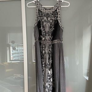 Soma Black & White Patterned Dress